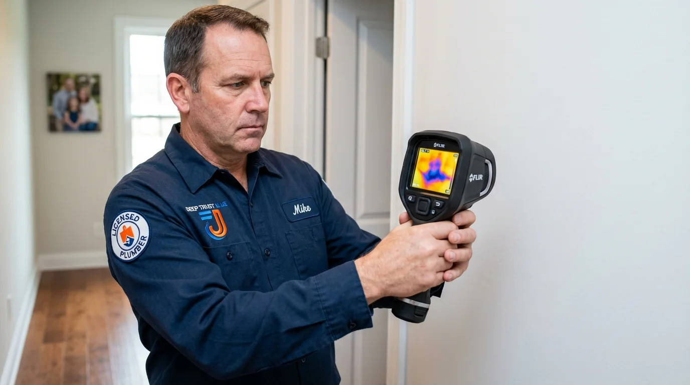 Thermal imaging leak detection by Johns Plumbing LLC in Lorain